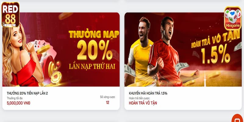 Điều kiện tham gia khuyến mãi Red88